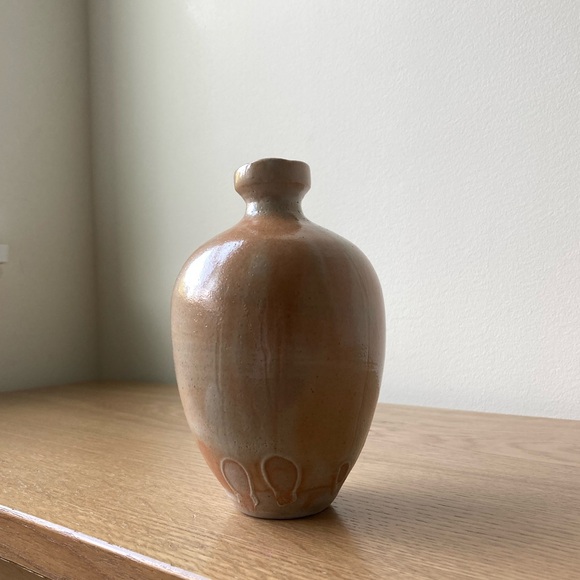 studio pottery vanilla sherbet artist signed handthrown stoneware vase handmade - Picture 6 of 10